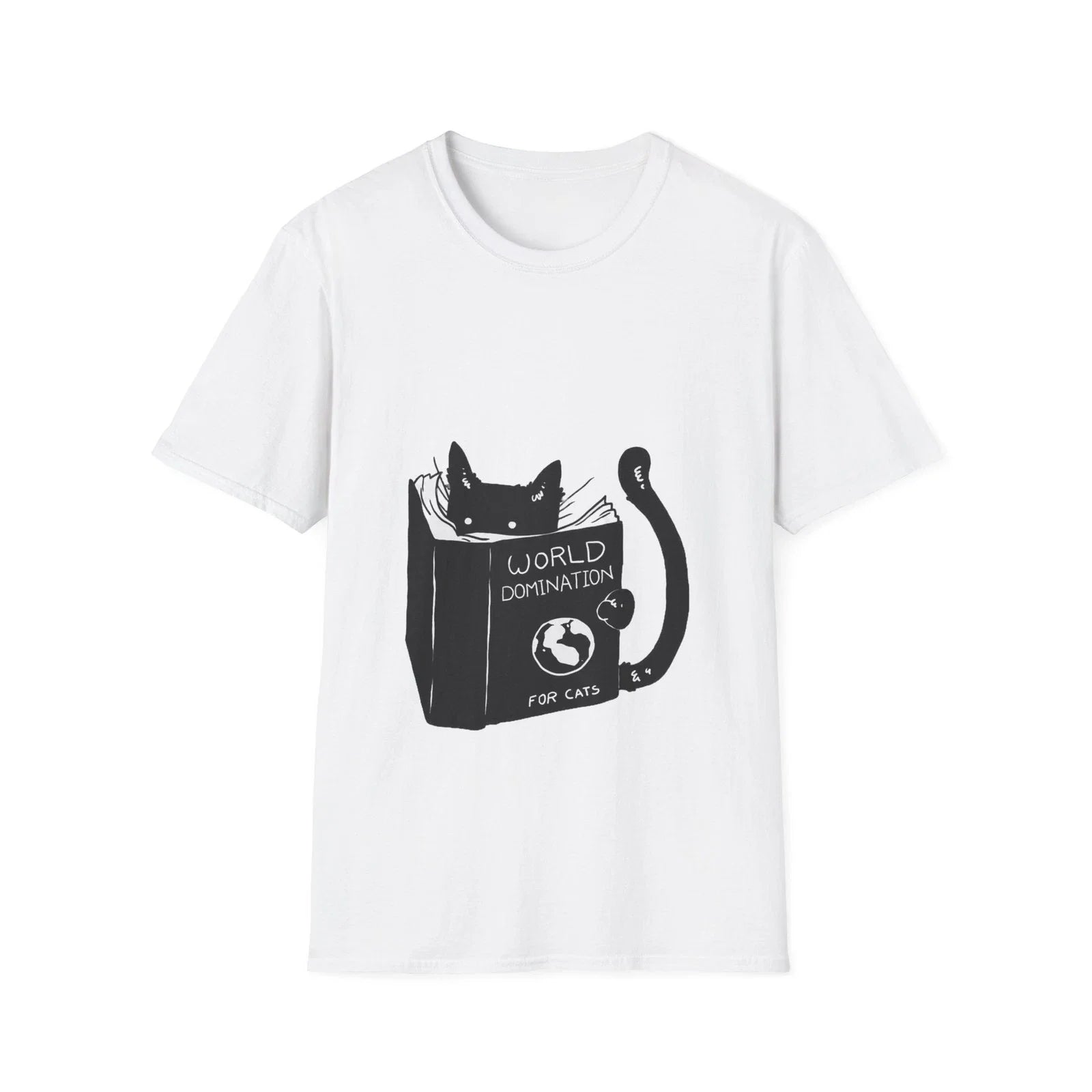 Cat Reading Tee, Funny Cat Lover Shirt, Humorous Kitten Graphic Tee Unisex T-shirt, Sweatshirt, Hoodie, Long Sleeve Tee - T-Shirt, Sweatshirt, Hoodie