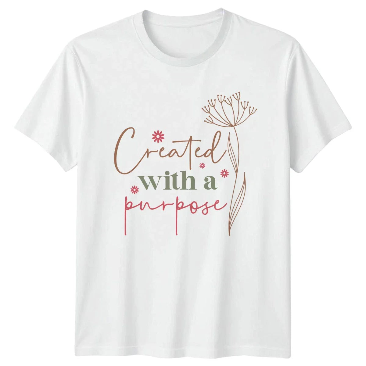 Created With A Purpose Womens T-Shirt Mothers Day Gift For Her Unisex T-shirt, Sweatshirt, Hoodie, Long Sleeve Tee - T-Shirt, Sweatshirt, Hoodie