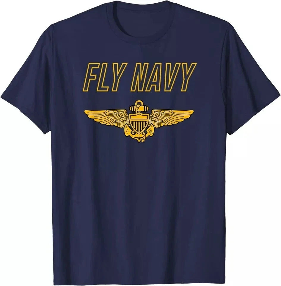 Fly Navy Shirt Classic Naval Officer Pilot Wings Tee T-Shirt Unisex T-shirt, Sweatshirt, Hoodie, Long Sleeve Tee - T-Shirt, Sweatshirt, Hoodie