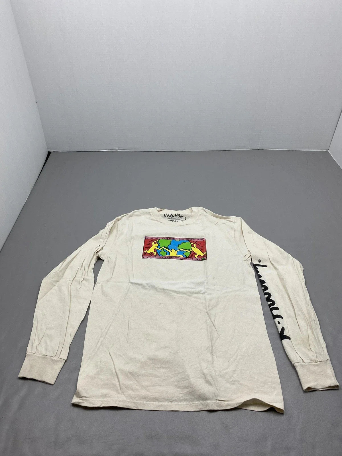 Keith Haring Shirt Mens Small White Long Sleeve Graphic RIPPLE Pop Shop Unisex T-shirt, Sweatshirt, Hoodie, Long Sleeve Tee - T-Shirt, Sweatshirt, Hoodie