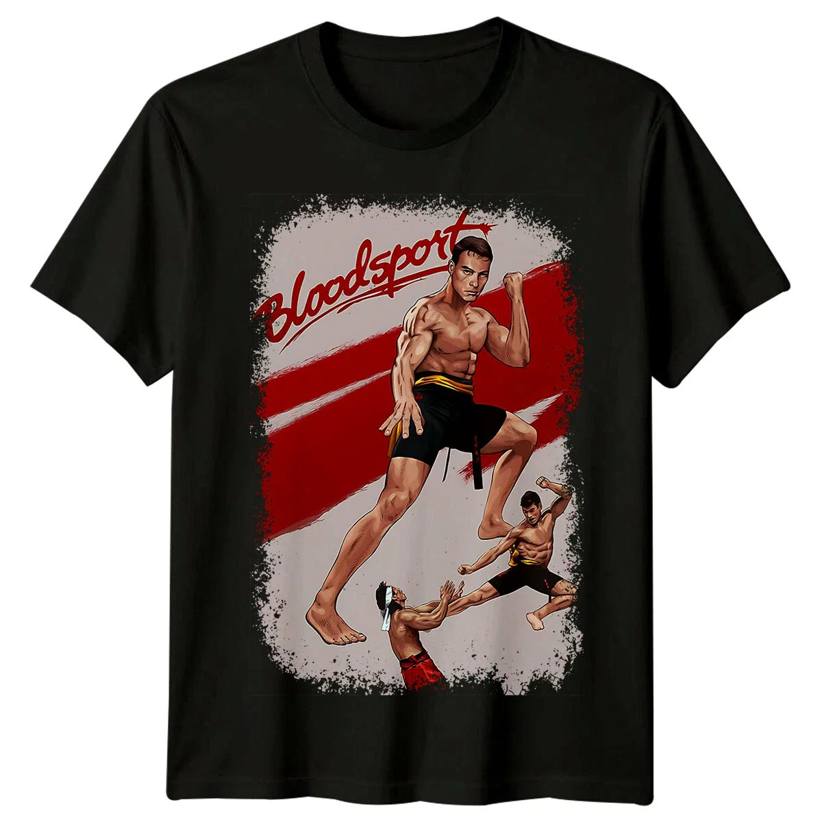 Bloodsport (1988) Movie Poster Inspired T-Shirt Retro Film Tee Unisex Unisex T-shirt, Sweatshirt, Hoodie, Long Sleeve Tee - T-Shirt, Sweatshirt, Hoodie