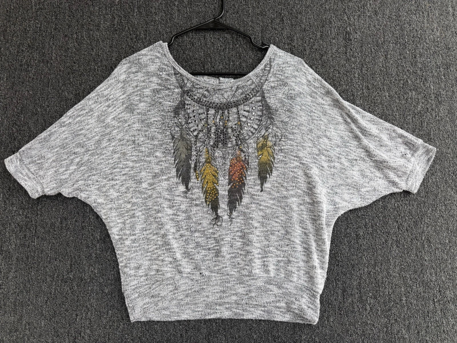 Vintage 90s Dreamcatcher Feather Heather Southwestern Boho Shirt - L Unisex T-shirt, Sweatshirt, Hoodie, Long Sleeve Tee - T-Shirt, Sweatshirt, Hoodie