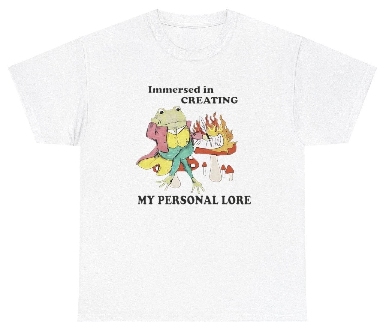 Creating My Personal Lore Frog T Shirt Oddly Specific Meme Humor Lover Gift  Tee Unisex T-shirt, Sweatshirt, Hoodie, Long Sleeve Tee - T-Shirt, Sweatshirt, Hoodie