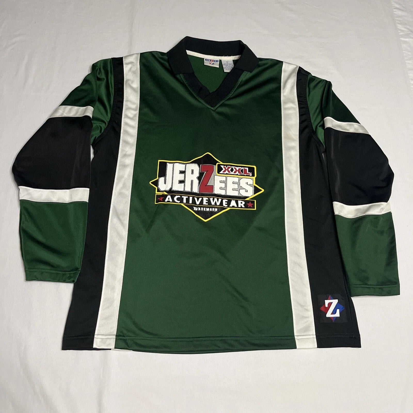Vintage JERZEES Soccer JERSEY Mens Large Long Sleeve 90s Unisex T-shirt, Sweatshirt, Hoodie, Long Sleeve Tee - T-Shirt, Sweatshirt, Hoodie