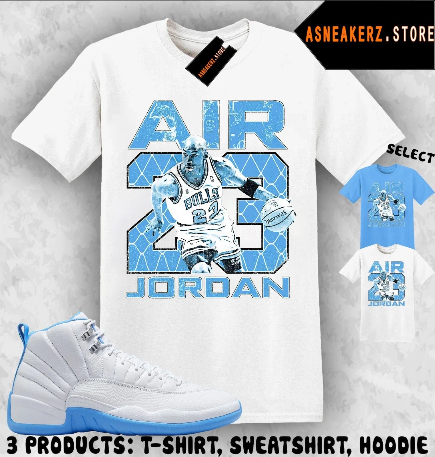 Shirt Matching AJ 12 Melo 2025 Denver Nuggets To Match Sneaker Vintage Air MJ 23 Unisex T-shirt, Sweatshirt, Hoodie, Long Sleeve Tee - T-Shirt, Sweatshirt, Hoodie