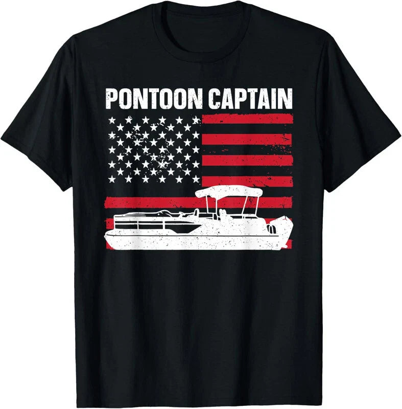 Cool Pontoon Captain Art For Pontoon Boat Captain T-Shirt Unisex T-shirt, Sweatshirt, Hoodie, Long Sleeve Tee - T-Shirt, Sweatshirt, Hoodie