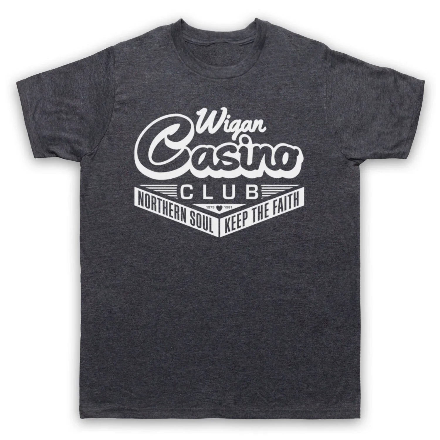 WIGAN CASINO NORTHERN SOUL MUSIC 70'S DANCING VENUE MENS & WOMENS T-SHIRT Unisex T-shirt, Sweatshirt, Hoodie, Long Sleeve Tee - T-Shirt, Sweatshirt, Hoodie