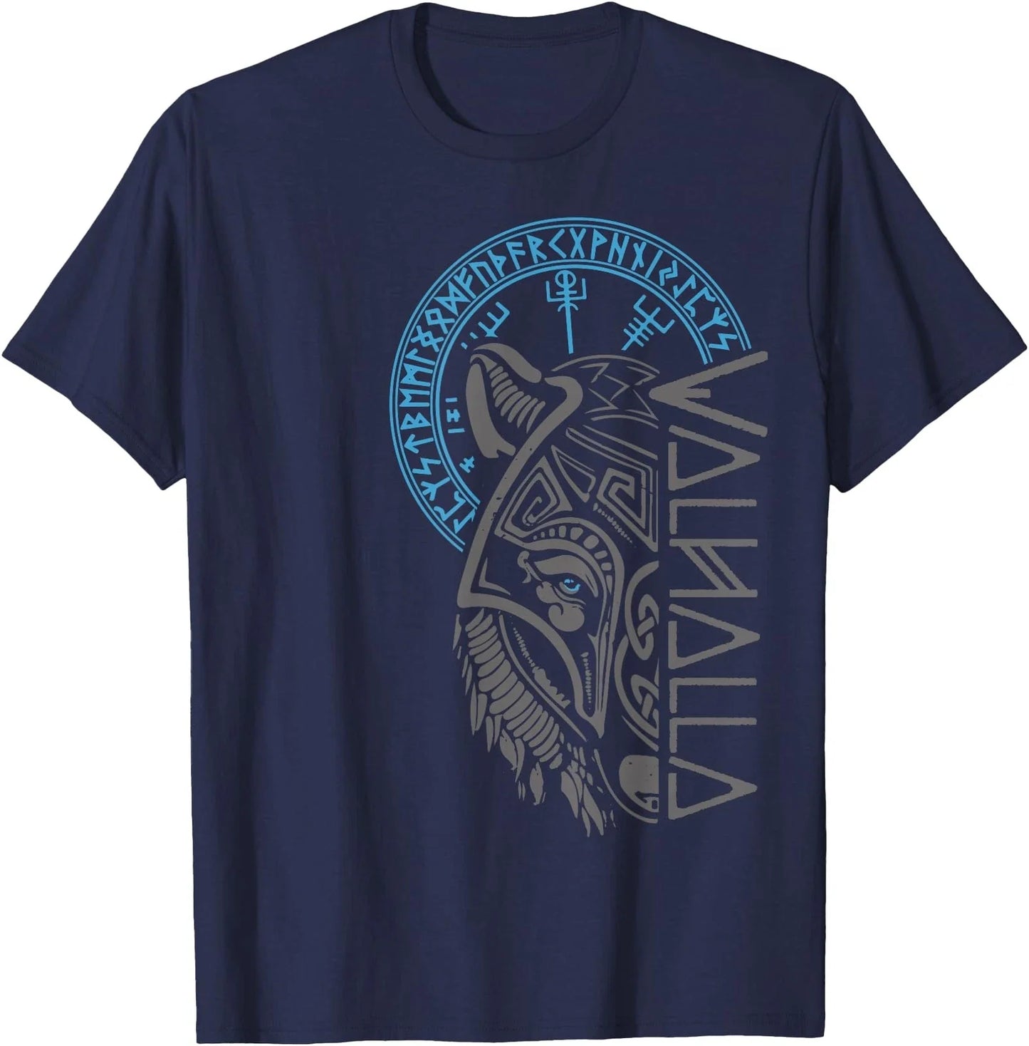 Valhalla Wolf Mask Odin Runes Norse Compass Viking T-Shirt Unisex T-shirt, Sweatshirt, Hoodie, Long Sleeve Tee - T-Shirt, Sweatshirt, Hoodie
