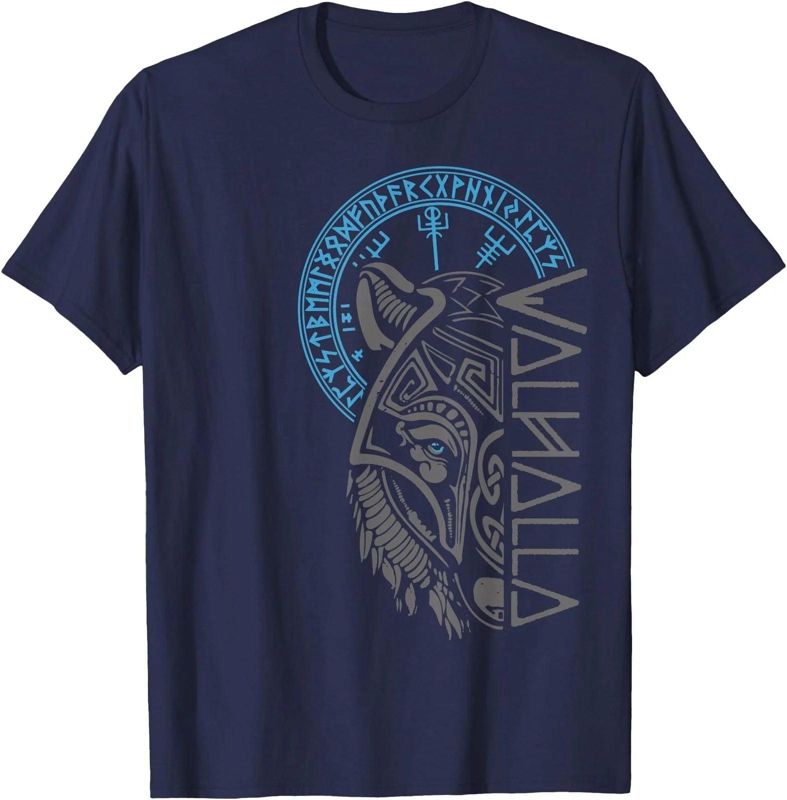 Valhalla Wolf Mask Odin Runes Norse Compass Viking T-Shirt Unisex T-shirt, Sweatshirt, Hoodie, Long Sleeve Tee - T-Shirt, Sweatshirt, Hoodie