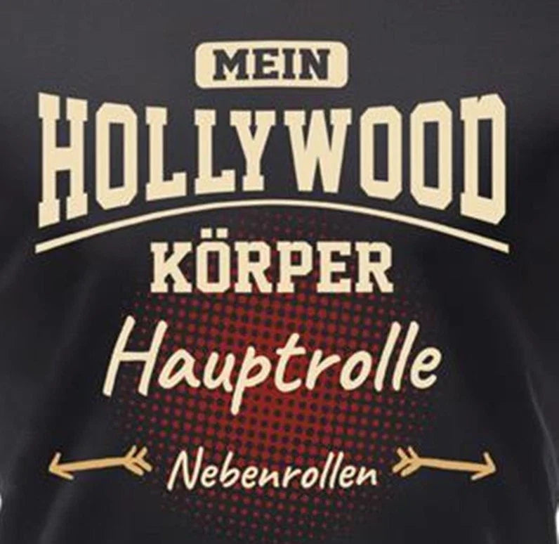 Mens Black Hollywood Funny Hero Quote T-Shirt Regular Fit 100% Cotton Jersey Unisex T-shirt, Sweatshirt, Hoodie, Long Sleeve Tee - T-Shirt, Sweatshirt, Hoodie