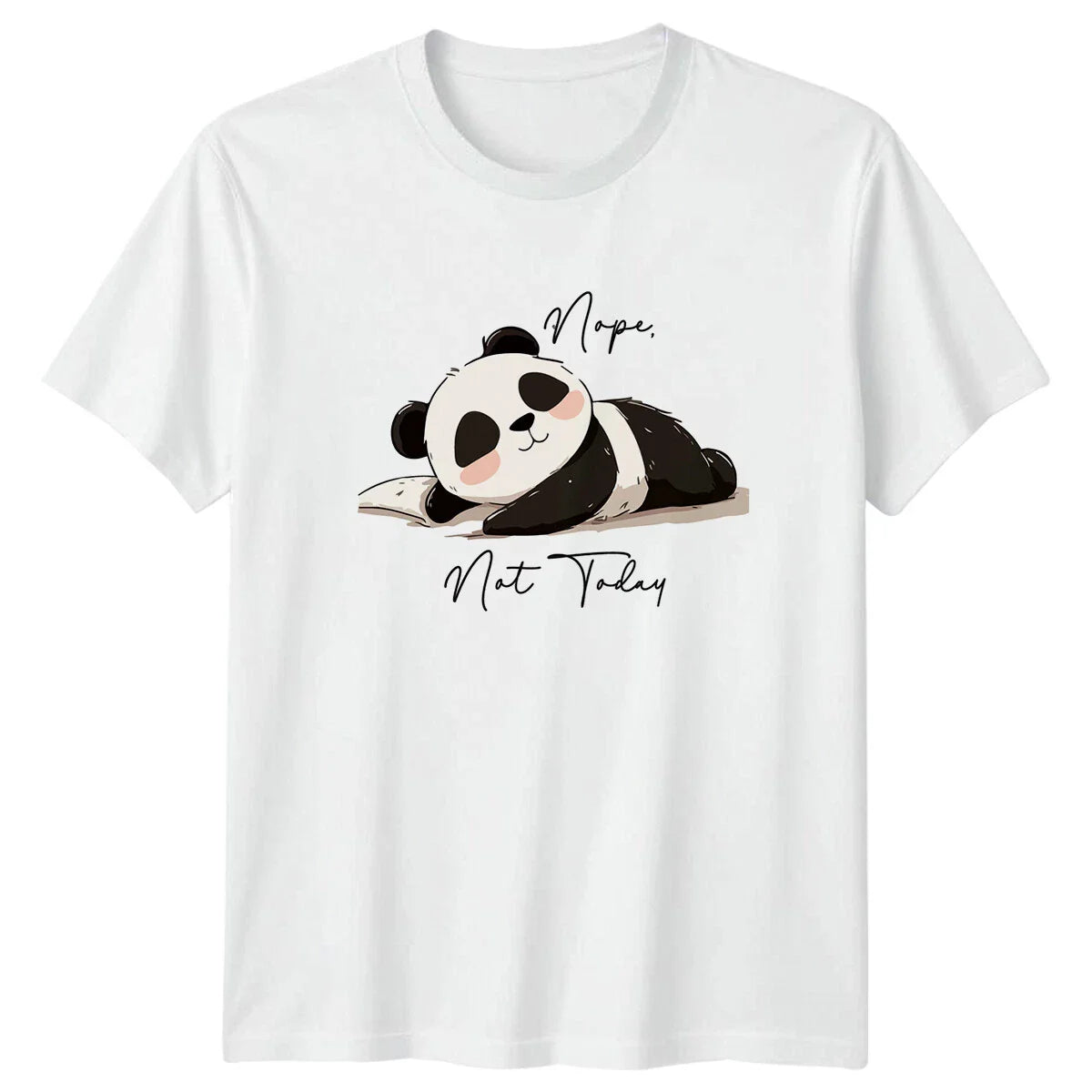 Nope Not Today Lazy Panda Bears Mens T-Shirt Womens Tee Graphic Unisex Unisex T-shirt, Sweatshirt, Hoodie, Long Sleeve Tee - T-Shirt, Sweatshirt, Hoodie