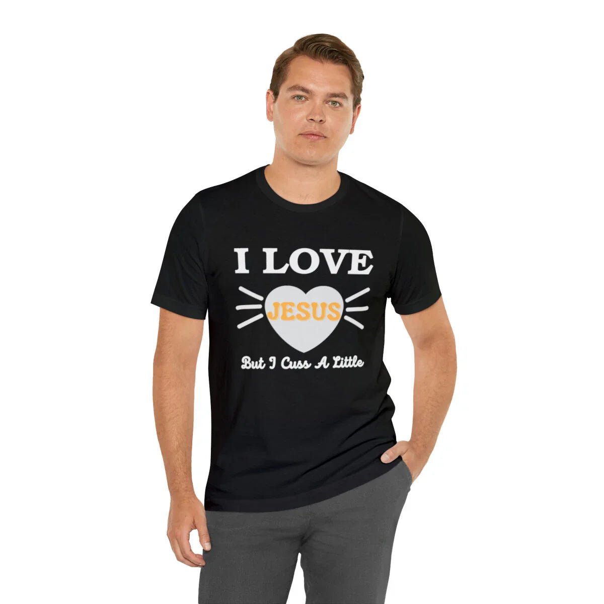 I Love Jesus But I Cuss A Little Funny Religious Unisex Short Sleeve Tee Unisex T-shirt, Sweatshirt, Hoodie, Long Sleeve Tee - T-Shirt, Sweatshirt, Hoodie