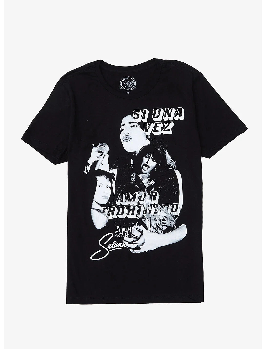 Selena Mens Si Una Vez Amor Prohibido Black T-Shirt New XS-3XL Unisex T-shirt, Sweatshirt, Hoodie, Long Sleeve Tee - T-Shirt, Sweatshirt, Hoodie