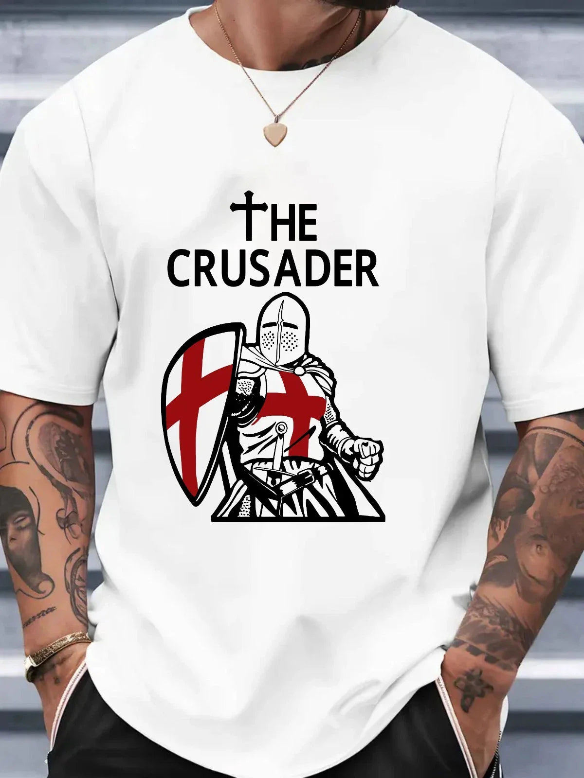 Crusader Knight T-Shirt Medieval Warrior Graphic Templar Knight Armor Tee Top Unisex T-shirt, Sweatshirt, Hoodie, Long Sleeve Tee - T-Shirt, Sweatshirt, Hoodie