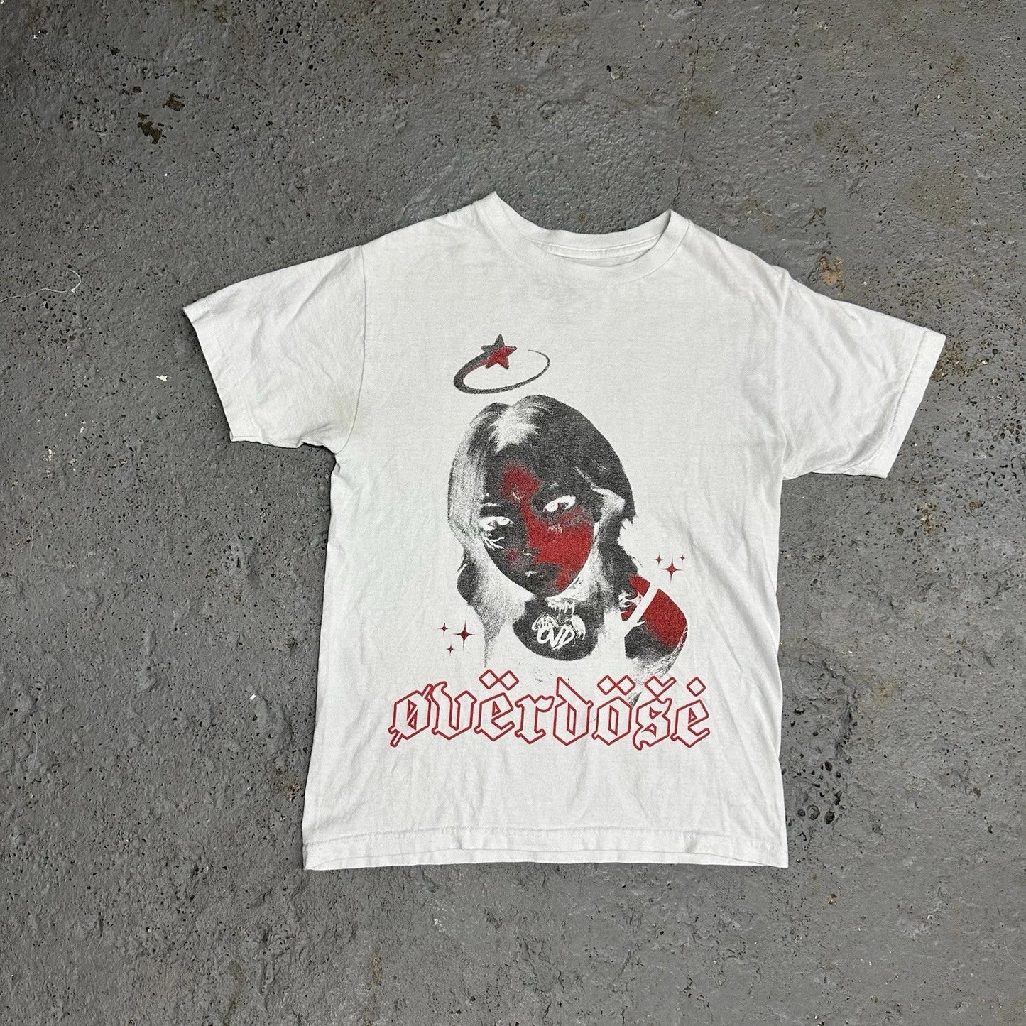 overdse OVD Graphic Tee  Red & Black Grunge Art Print (Size S) Unisex T-shirt, Sweatshirt, Hoodie, Long Sleeve Tee - T-Shirt, Sweatshirt, Hoodie