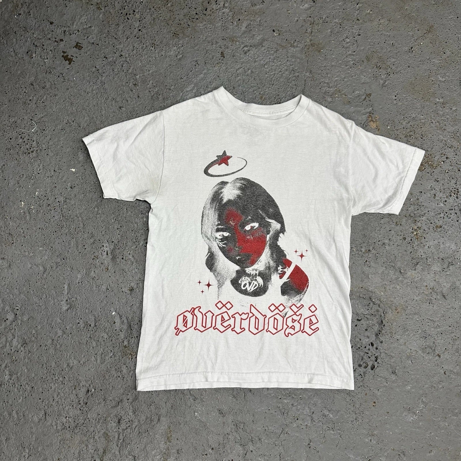 overdse OVD Graphic Tee  Red & Black Grunge Art Print (Size S) Unisex T-shirt, Sweatshirt, Hoodie, Long Sleeve Tee - T-Shirt, Sweatshirt, Hoodie