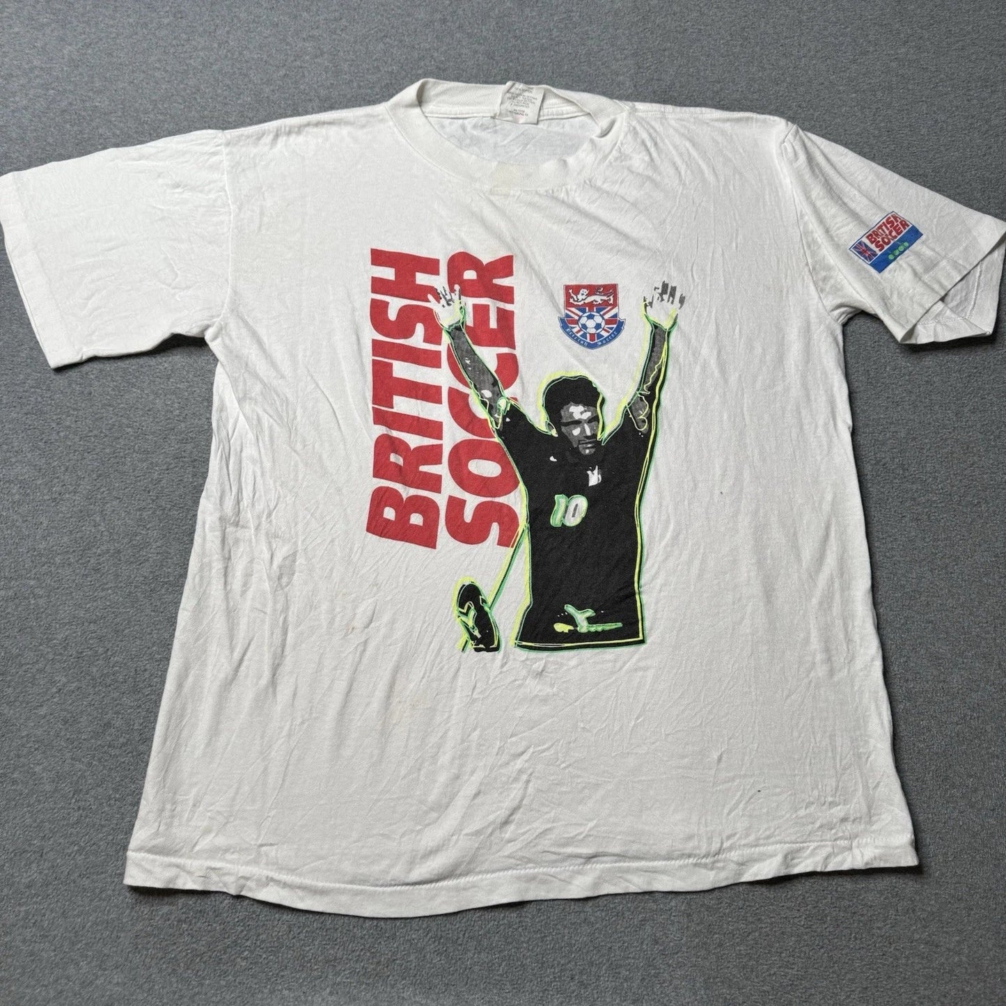 Vintage National Mills T Shirt Mens Large British Futbol England Soccer Sports Unisex T-shirt, Sweatshirt, Hoodie, Long Sleeve Tee - T-Shirt, Sweatshirt, Hoodie
