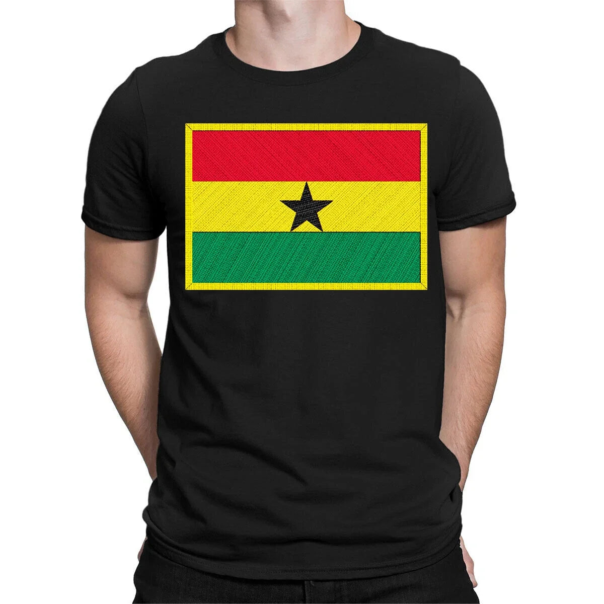 Ghana Supporters Country Flag Game Day Football Mens Womens T-Shirts #GVE6 Unisex T-shirt, Sweatshirt, Hoodie, Long Sleeve Tee - T-Shirt, Sweatshirt, Hoodie