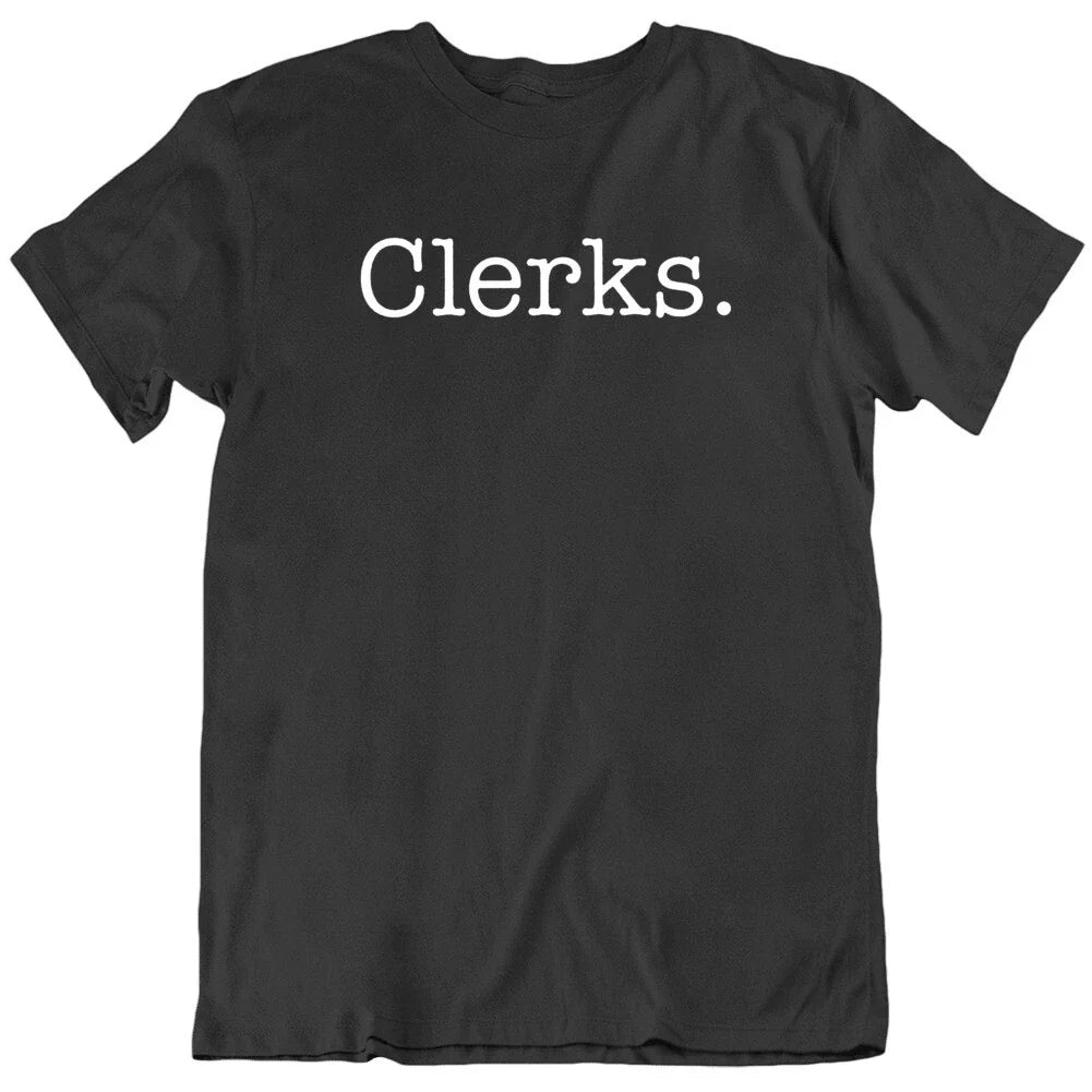 Clerks Cult Classic 90s Comedy Movie Fan Funny Title Logo T Shirt 2019-10-30T11: Unisex T-shirt, Sweatshirt, Hoodie, Long Sleeve Tee - T-Shirt, Sweatshirt, Hoodie