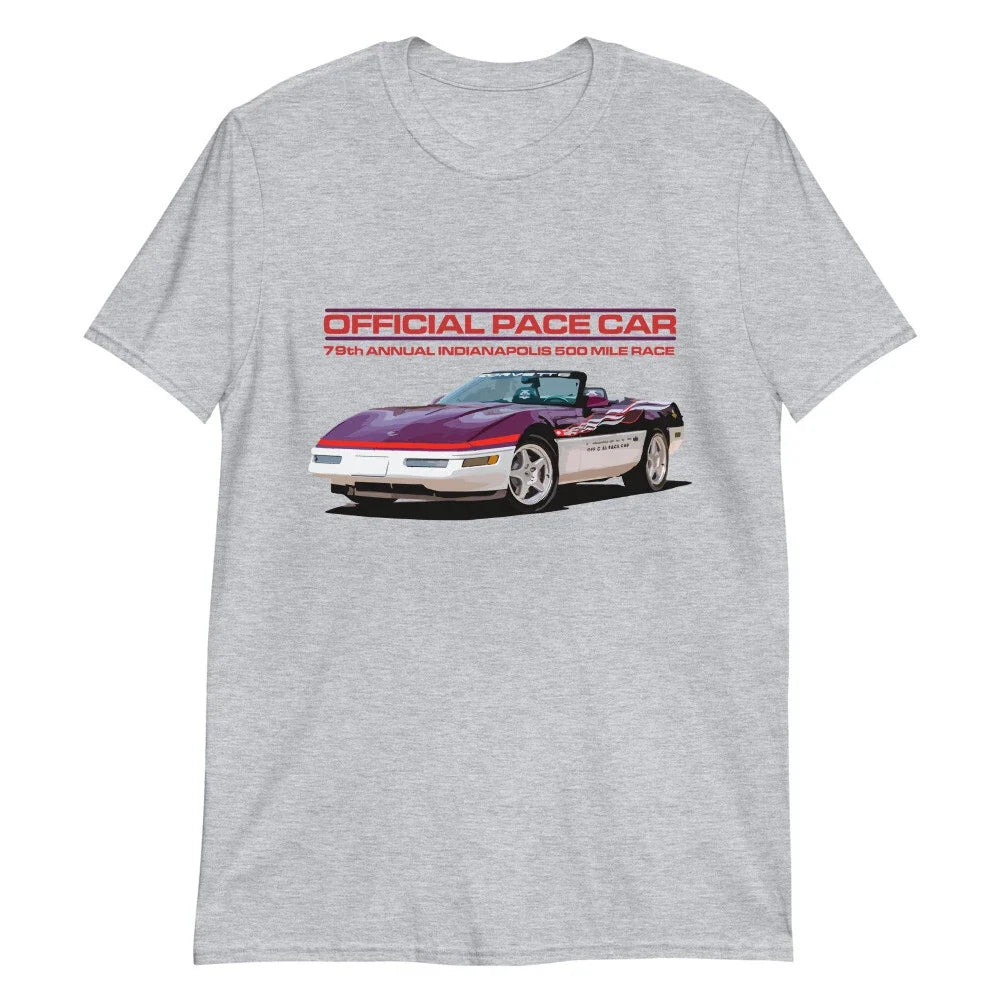 1995 vette Convertible Indianapolis 500 Pace Car Short-Sleeve T-Shirt Unisex T-shirt, Sweatshirt, Hoodie, Long Sleeve Tee - T-Shirt, Sweatshirt, Hoodie