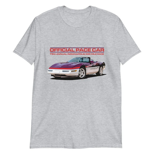 1995 vette Convertible Indianapolis 500 Pace Car Short-Sleeve T-Shirt Unisex T-shirt, Sweatshirt, Hoodie, Long Sleeve Tee - T-Shirt, Sweatshirt, Hoodie
