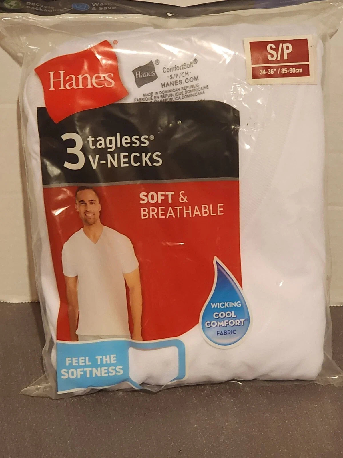 New Hanes Men's 3 Pack White V-Neck T-Shirt Tagless Short Sleeve Cotton Small Unisex T-shirt, Sweatshirt, Hoodie, Long Sleeve Tee - T-Shirt, Sweatshirt, Hoodie