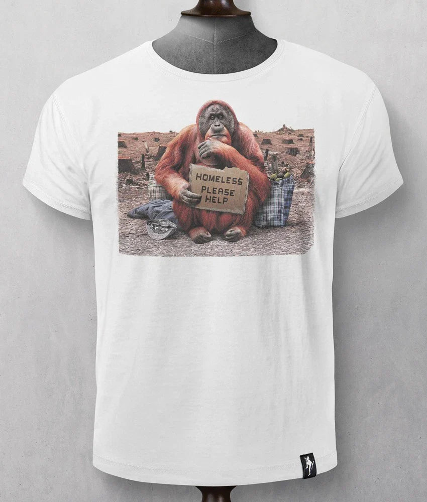 Dirty Velvet Clothing - Organic 'Homeless' T-shirt (Small & XXL) Unisex T-shirt, Sweatshirt, Hoodie, Long Sleeve Tee - T-Shirt, Sweatshirt, Hoodie