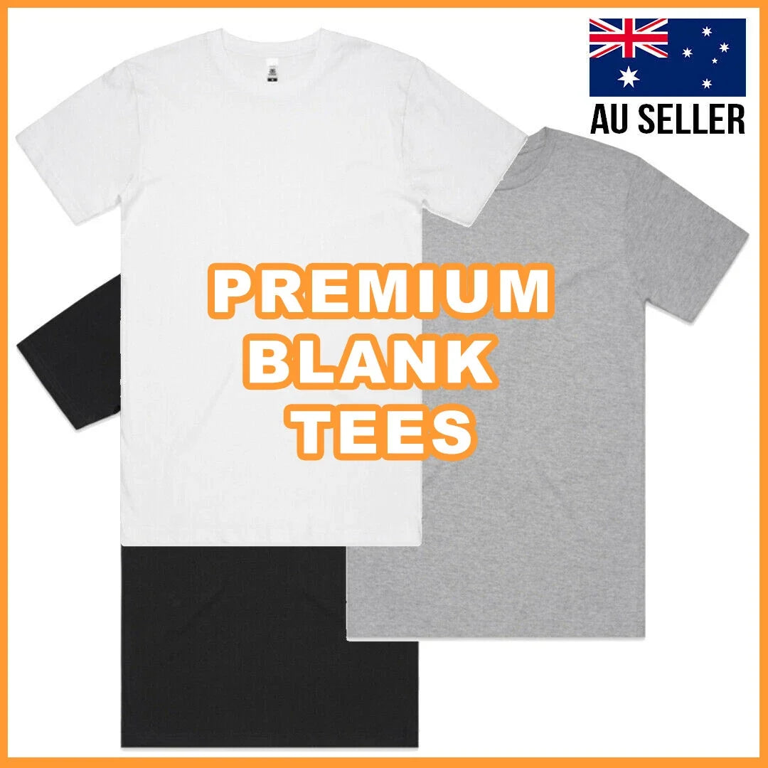 MENS BLANK BLOCK PREMIUM 100% COTTON BASIC T-SHIRT TEE PLAIN CHEAP Unisex T-shirt, Sweatshirt, Hoodie, Long Sleeve Tee - T-Shirt, Sweatshirt, Hoodie