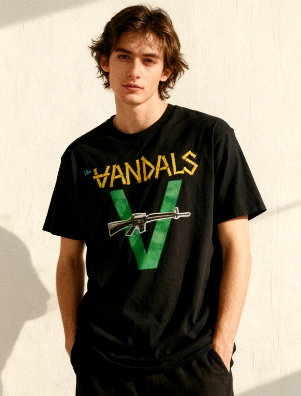 The Vandals Band Logo Short Sleeve Cotton Black All Size T-Shirt NWT Unisex T-shirt, Sweatshirt, Hoodie, Long Sleeve Tee - T-Shirt, Sweatshirt, Hoodie