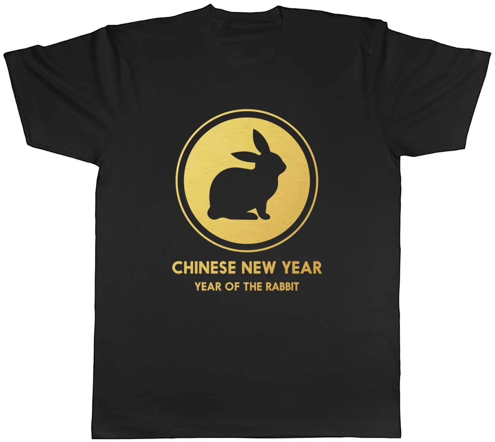 Mens T Shirt Chinese New Year Gold Rabbit Unisex Tee Gift Unisex T-shirt, Sweatshirt, Hoodie, Long Sleeve Tee - T-Shirt, Sweatshirt, Hoodie