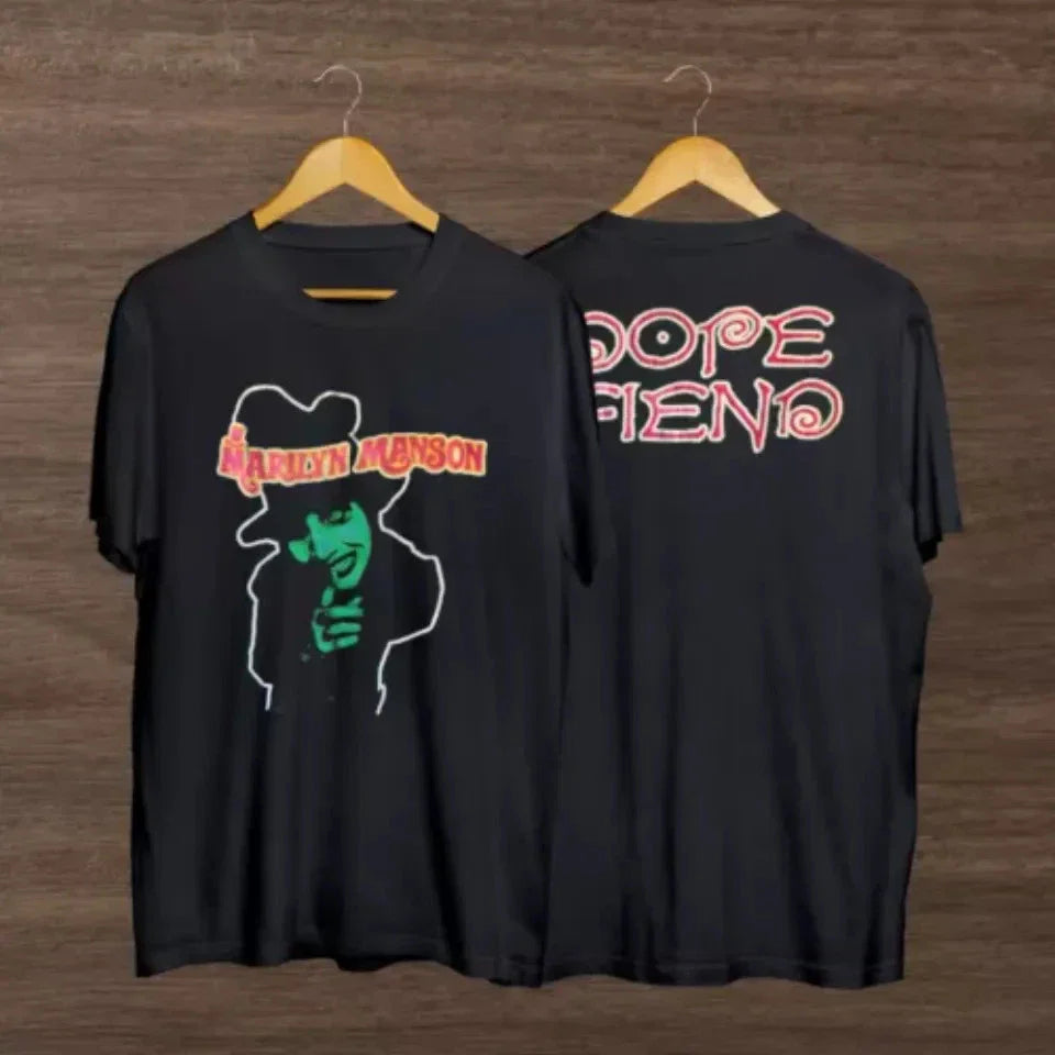 Marilyn Manson Dope Fiend Vintage Styles T-Shirt Unisex T-shirt, Sweatshirt, Hoodie, Long Sleeve Tee - T-Shirt, Sweatshirt, Hoodie