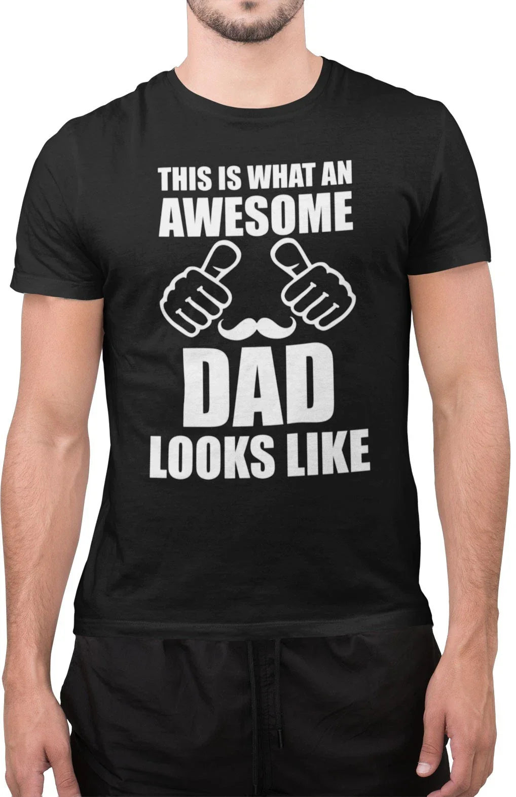 Funny This Is What An Awesome Dad Looks Like Sarcastic Dad T-Shirt Unisex T-shirt, Sweatshirt, Hoodie, Long Sleeve Tee - T-Shirt, Sweatshirt, Hoodie