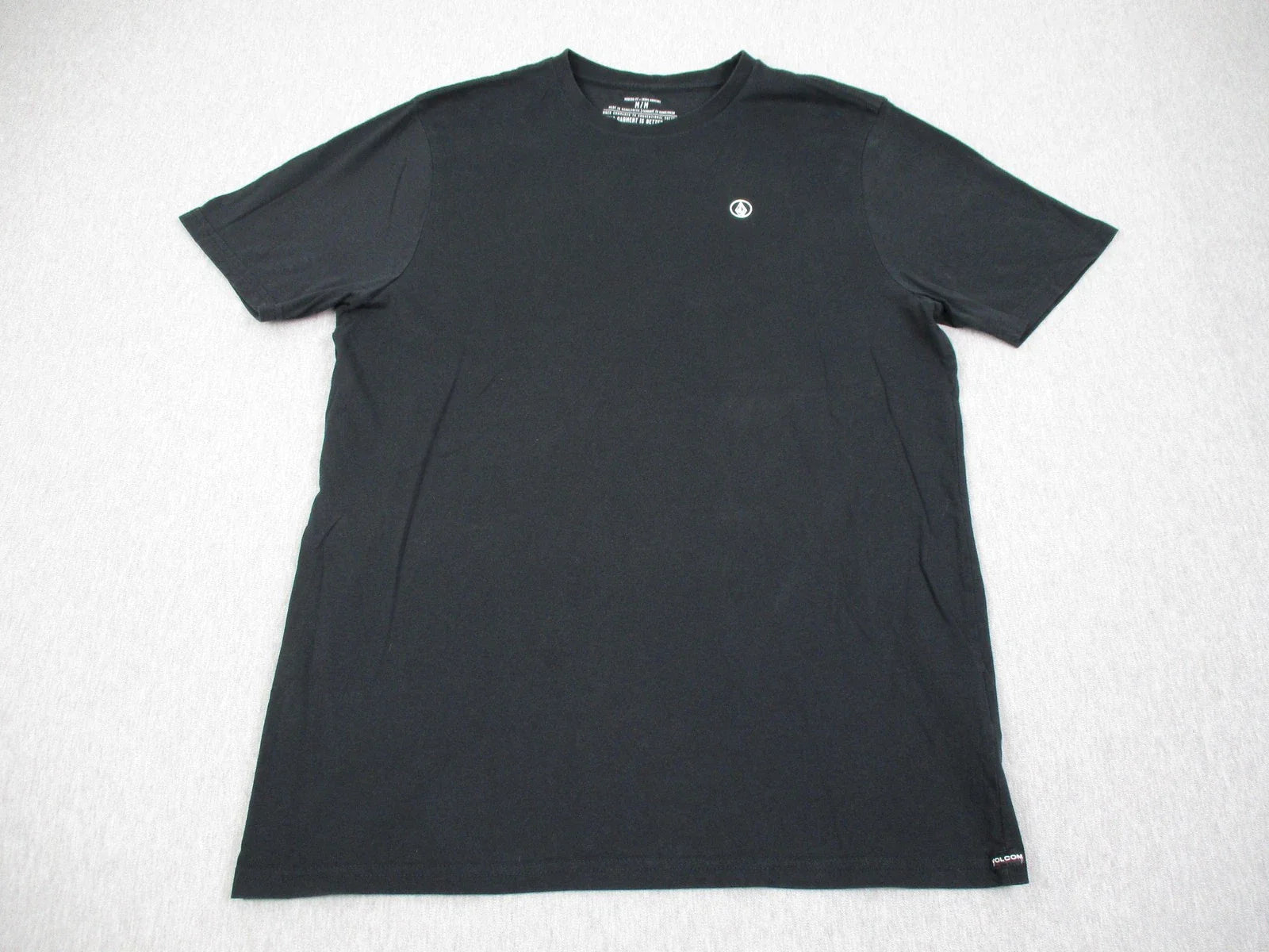 Volcom Shirt Mens Medium Black Modern Fit Organic Cotton Logo Tee Tagless Unisex T-shirt, Sweatshirt, Hoodie, Long Sleeve Tee - T-Shirt, Sweatshirt, Hoodie