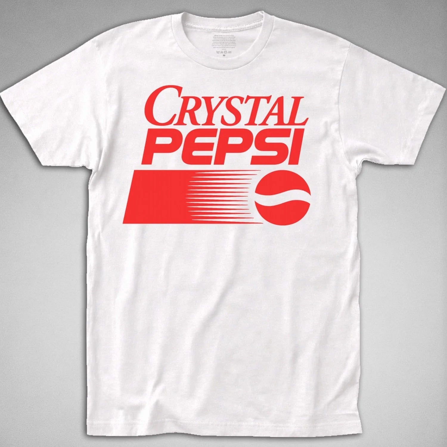 CRYSTAL PEPSI T-Shirt retro vintage 90s logo drink pop soda collectable can tee Unisex T-shirt, Sweatshirt, Hoodie, Long Sleeve Tee - T-Shirt, Sweatshirt, Hoodie