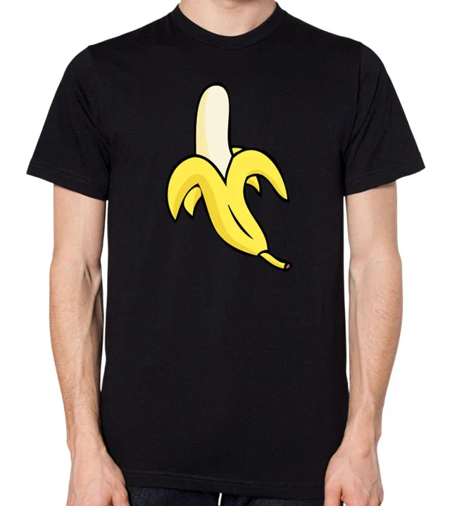 Cartoon Peeled Banana T-Shirt Men Women Unisex Top Unisex T-shirt, Sweatshirt, Hoodie, Long Sleeve Tee - T-Shirt, Sweatshirt, Hoodie