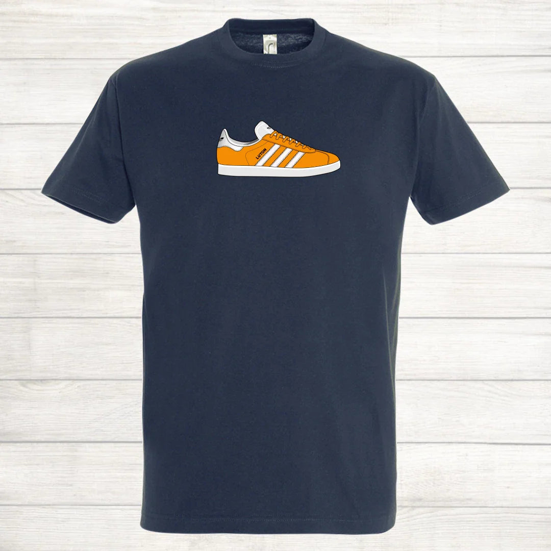 Luton Town Football Gazelle Trainer T Shirt The Hatters Kenilworth Road Top Unisex T-shirt, Sweatshirt, Hoodie, Long Sleeve Tee - T-Shirt, Sweatshirt, Hoodie