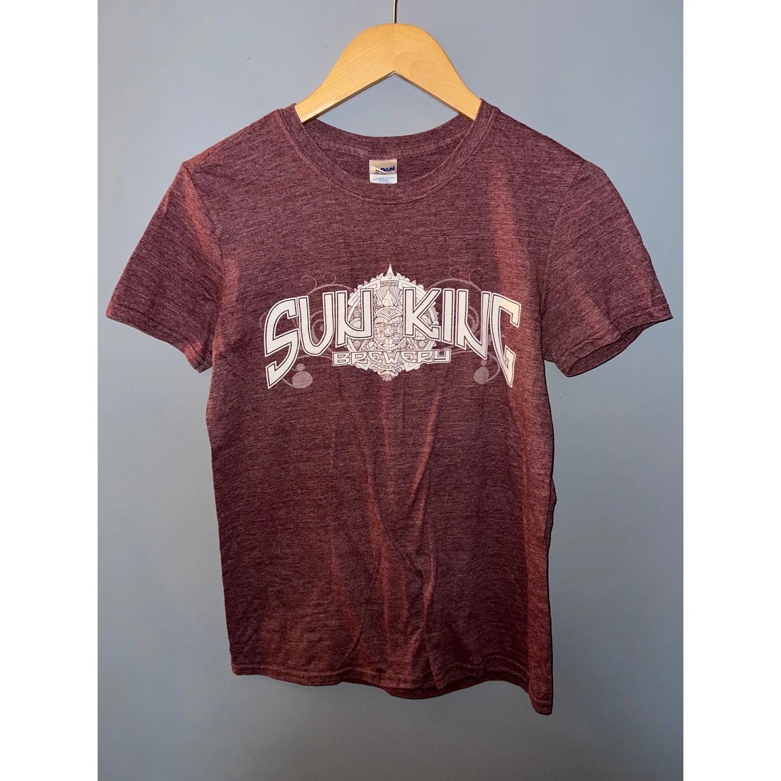 Gildan Softstyle Sun King Brewery Graphic T-Shirt Maroon Heather Small Mens Unisex T-shirt, Sweatshirt, Hoodie, Long Sleeve Tee - T-Shirt, Sweatshirt, Hoodie