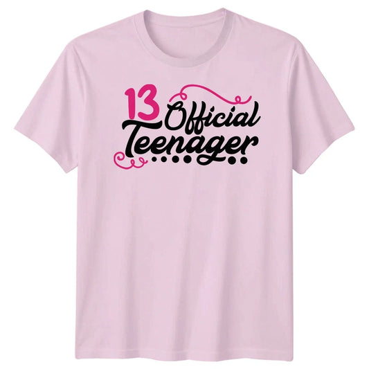 13 Official Teenager Thirteenth Birthday Unisex Tee Personalised T-Shirt Unisex T-shirt, Sweatshirt, Hoodie, Long Sleeve Tee - T-Shirt, Sweatshirt, Hoodie