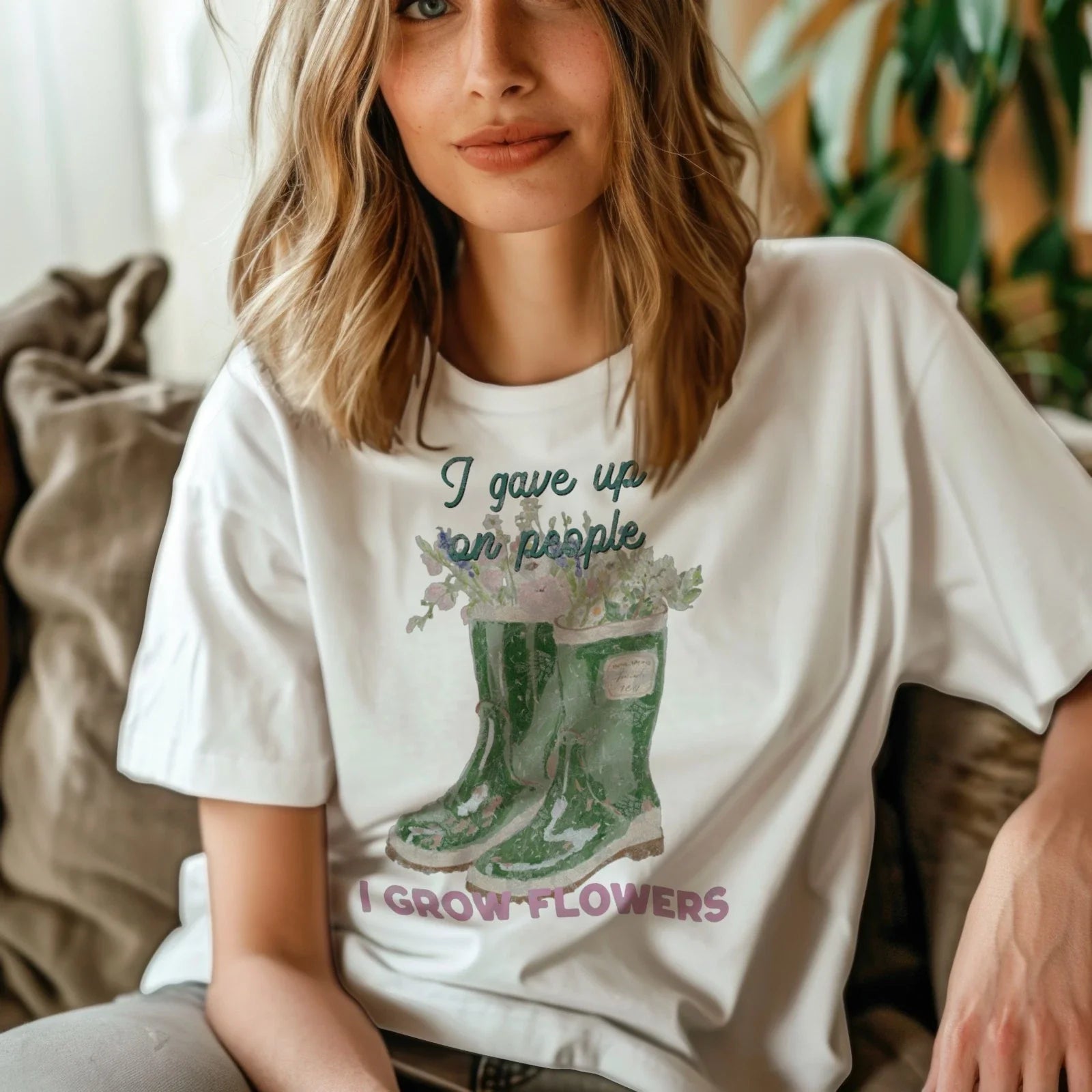 Funny Gardener Gift T-Shirt Aesthetic Botanical Flower Graphic Tee Retro Boho Te Unisex T-shirt, Sweatshirt, Hoodie, Long Sleeve Tee - T-Shirt, Sweatshirt, Hoodie