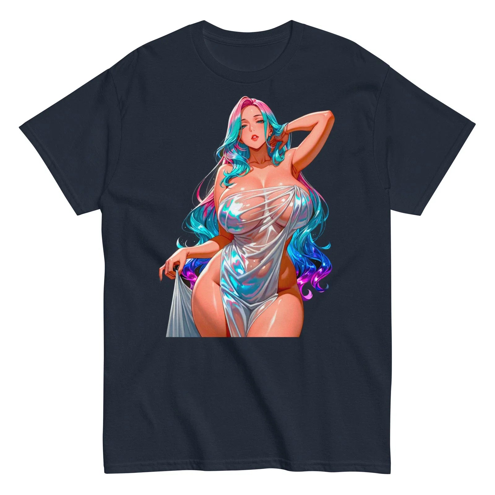 Ecchi Anime Girl Hentai Sexy Manga Waifu Short-Sleeve Unisex T-Shirt Unisex T-shirt, Sweatshirt, Hoodie, Long Sleeve Tee - T-Shirt, Sweatshirt, Hoodie