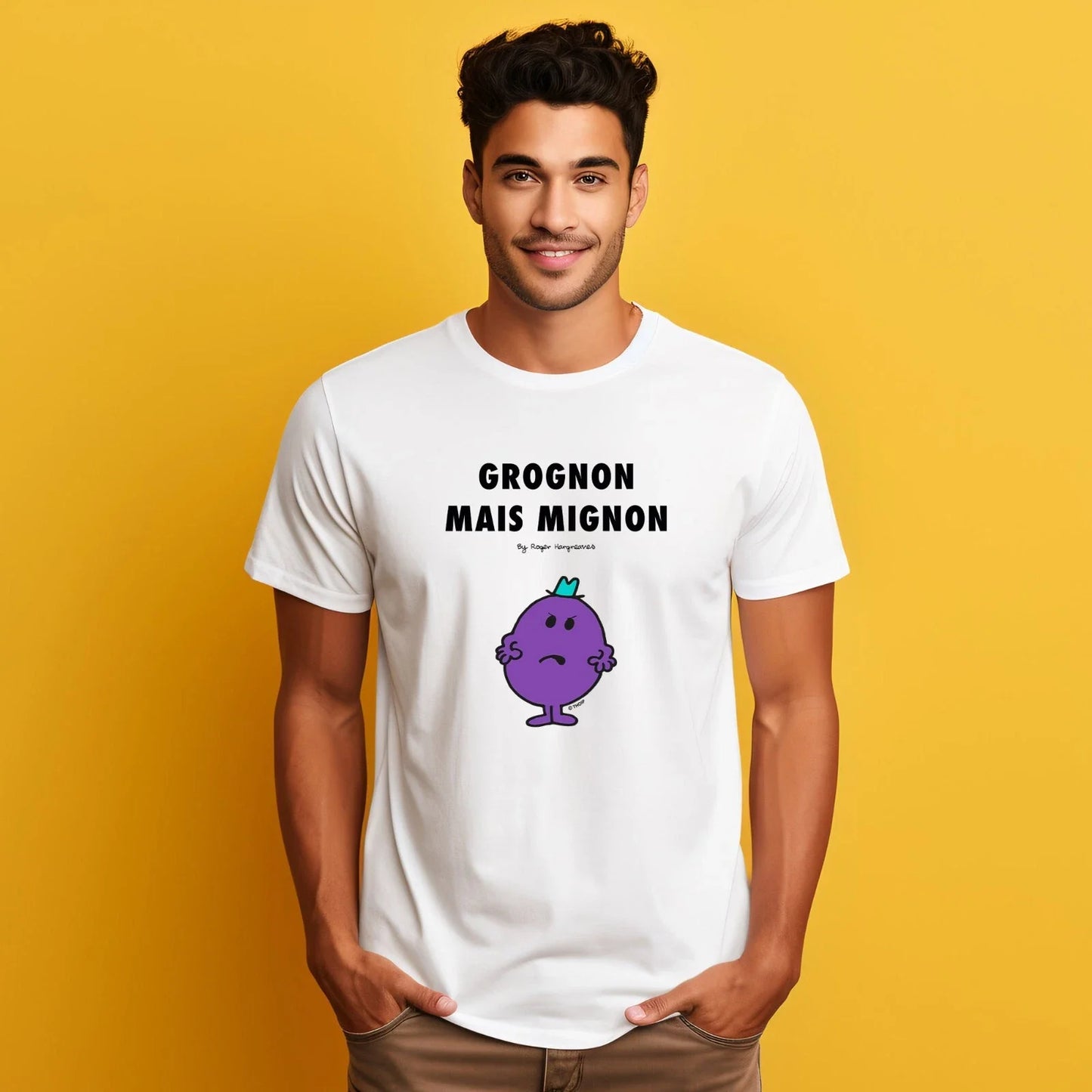 Men's Short Sleeve T-Shirt White, GRUMPY BUT CUTE 2 Unisex T-shirt, Sweatshirt, Hoodie, Long Sleeve Tee - T-Shirt, Sweatshirt, Hoodie