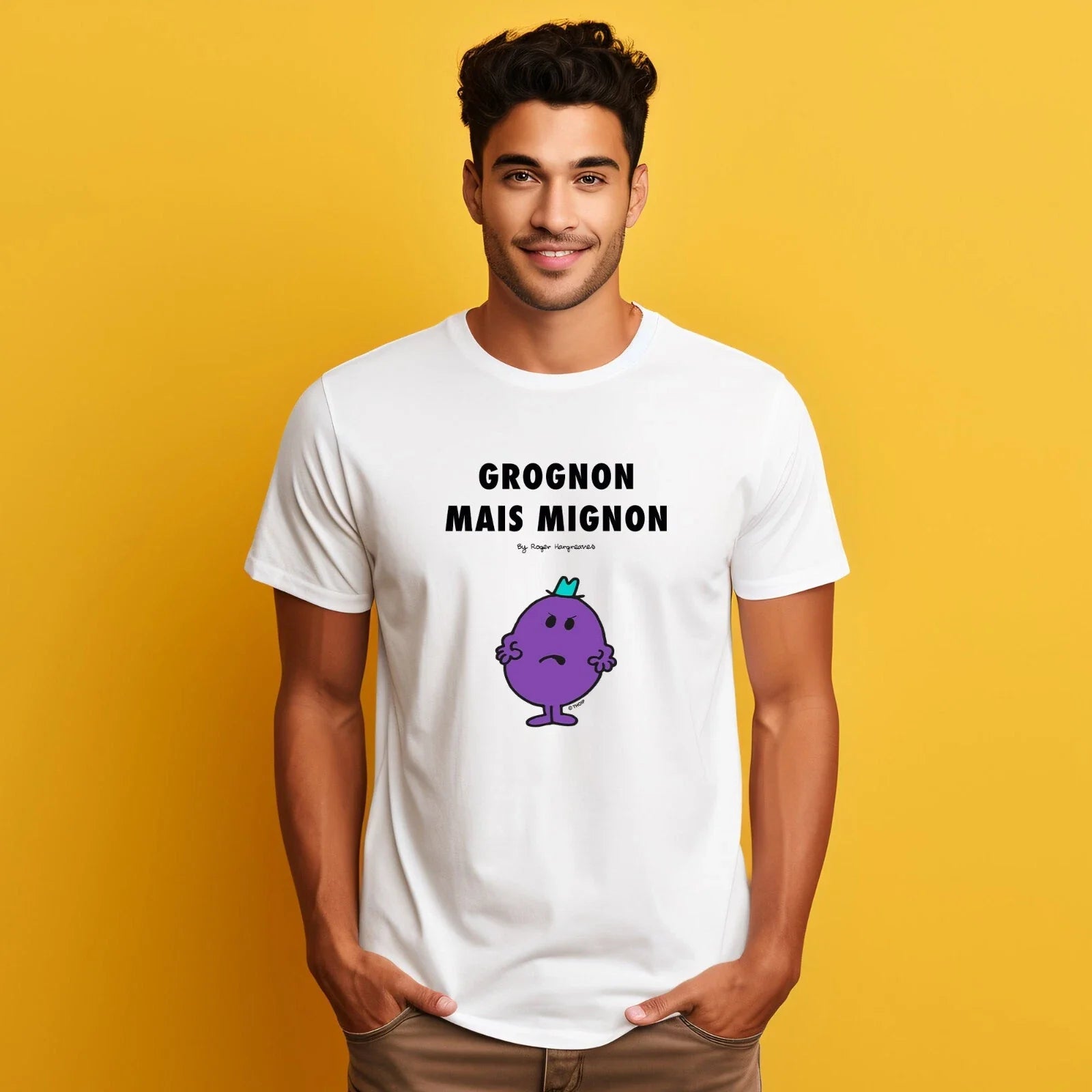 Men's Short Sleeve T-Shirt White, GRUMPY BUT CUTE 2 Unisex T-shirt, Sweatshirt, Hoodie, Long Sleeve Tee - T-Shirt, Sweatshirt, Hoodie