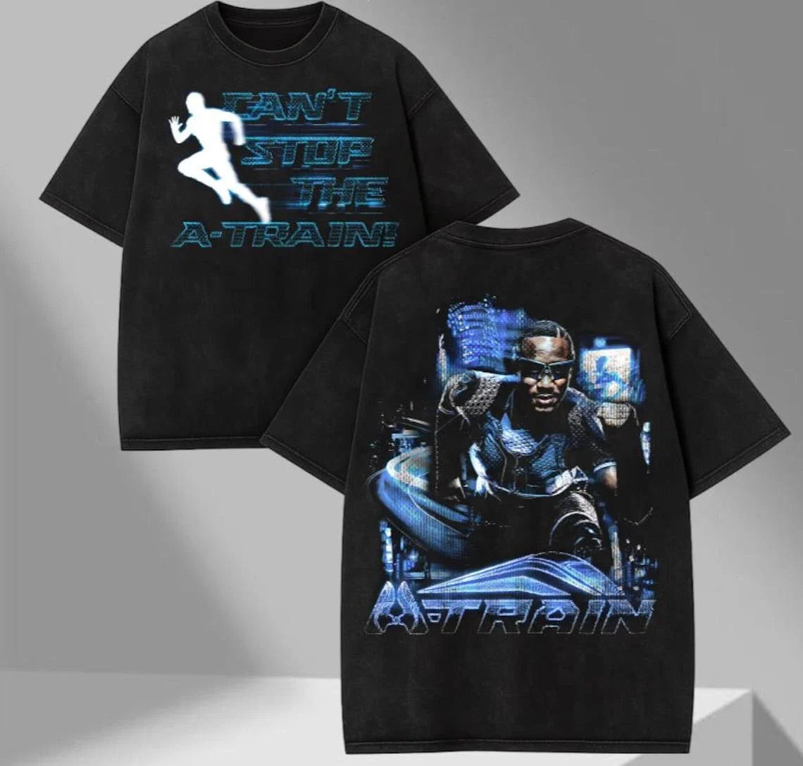 The Boys Season 5 Homelander A-Train Vintage Unisex Graphic T-Shirt Unisex T-shirt, Sweatshirt, Hoodie, Long Sleeve Tee - T-Shirt, Sweatshirt, Hoodie