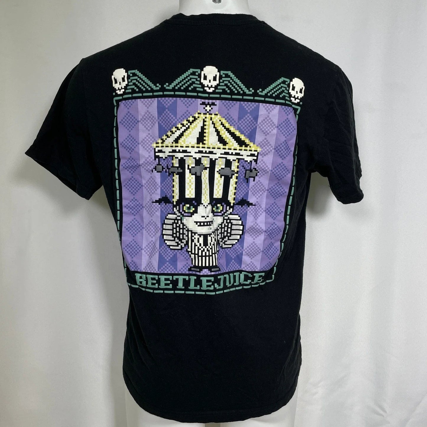 Beetlejuice Ghost With The Most Pixel Art BoxLunch Black T-Shirt Men's XL Unisex T-shirt, Sweatshirt, Hoodie, Long Sleeve Tee - T-Shirt, Sweatshirt, Hoodie