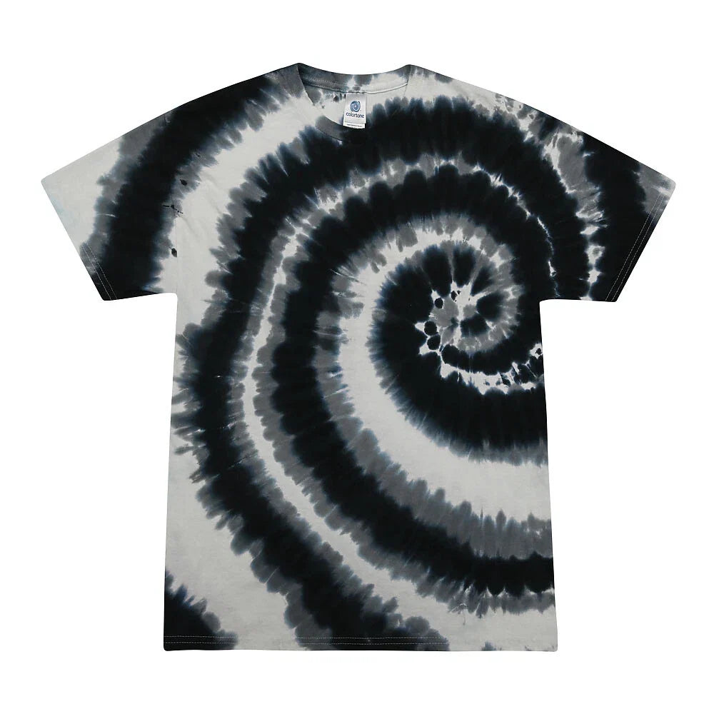 Swirl Black Tie Dye T-Shirts  Adult  & Kids Sizes Cotton Colortone Unisex T-shirt, Sweatshirt, Hoodie, Long Sleeve Tee - T-Shirt, Sweatshirt, Hoodie