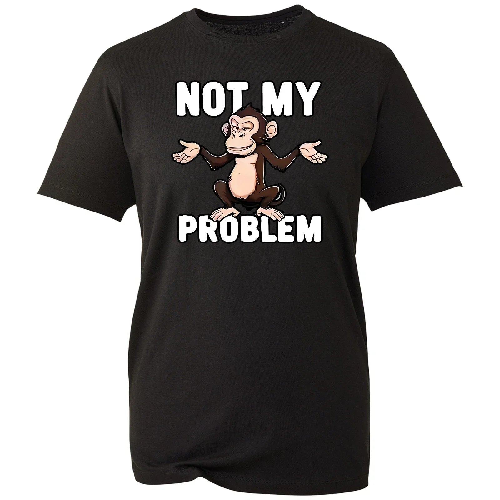 Cute Chimpanzee Joke Tshirt Office Humour Prank Gift Shrugging Ape Graphic Cover Unisex T-shirt, Sweatshirt, Hoodie, Long Sleeve Tee - T-Shirt, Sweatshirt, Hoodie