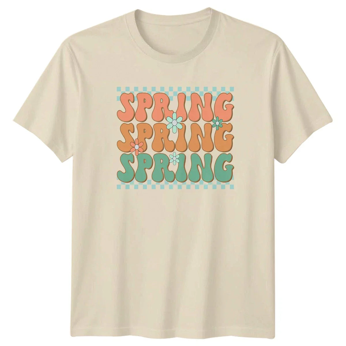 Spring Spring Spring T-Shirt Retro Groovy Seasons Easter Gift For Him And Her Unisex T-shirt, Sweatshirt, Hoodie, Long Sleeve Tee - T-Shirt, Sweatshirt, Hoodie