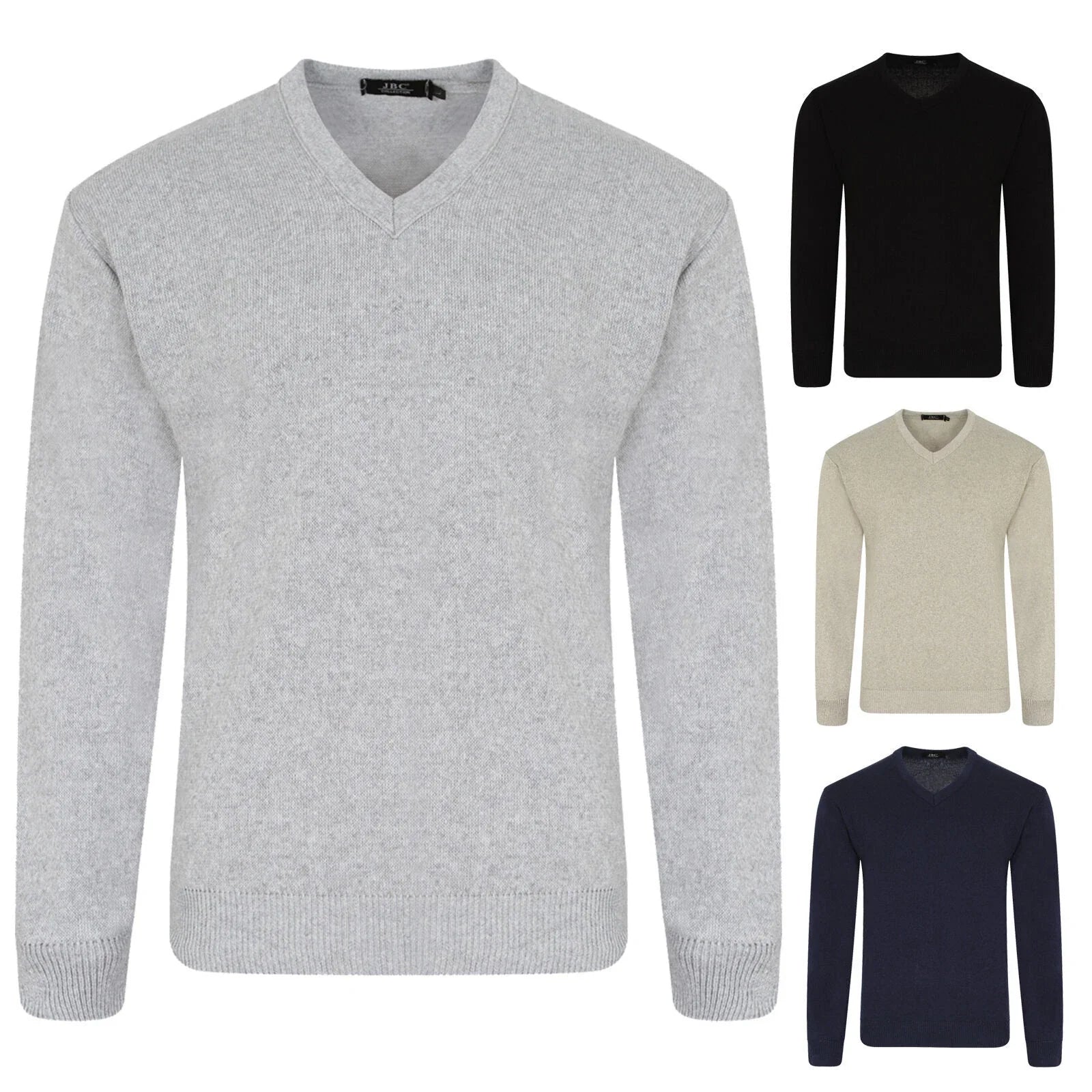 Men's Plain Knitted Casual Long Sleeve V Neck Pullover Jumper Sweater Jersey Top Unisex T-shirt, Sweatshirt, Hoodie, Long Sleeve Tee - T-Shirt, Sweatshirt, Hoodie
