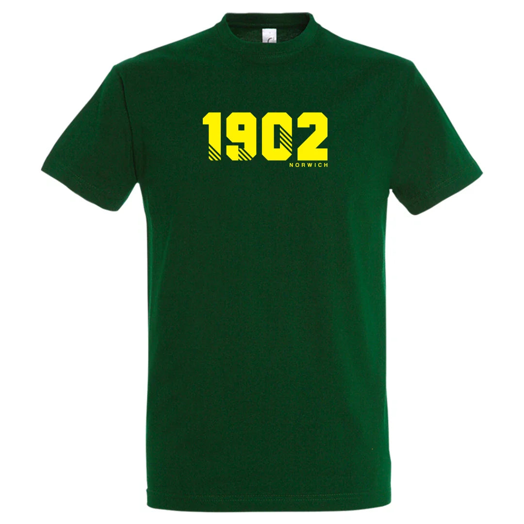 Norwich City Football Shirt 1902 Est Year Retro Gift Casual T Shirt Unisex T-shirt, Sweatshirt, Hoodie, Long Sleeve Tee - T-Shirt, Sweatshirt, Hoodie
