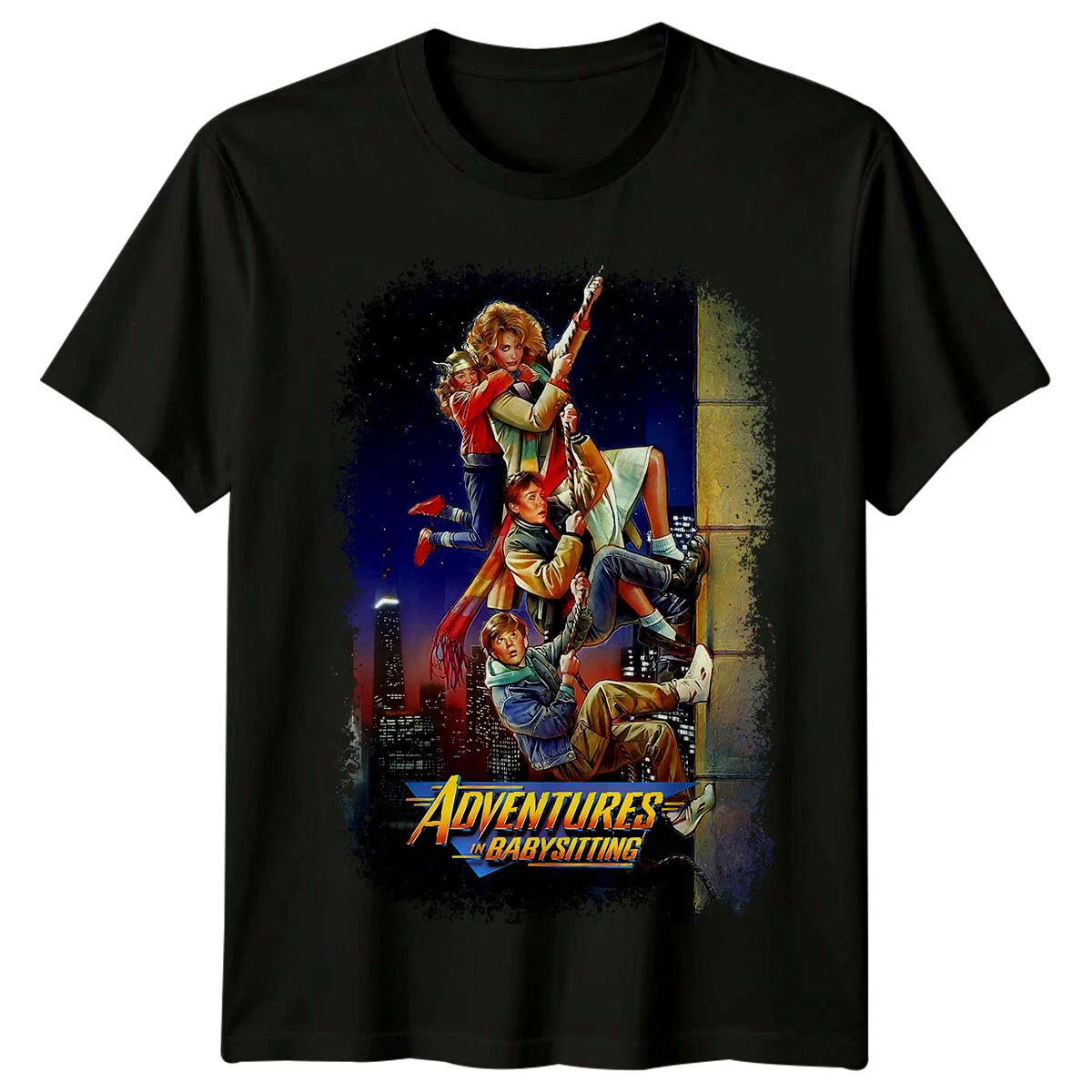 Adventures in Babysitting (1987) Movie Poster Inspired T-Shirt Retro Tee Unisex Unisex T-shirt, Sweatshirt, Hoodie, Long Sleeve Tee - T-Shirt, Sweatshirt, Hoodie